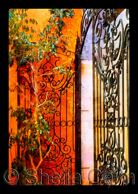 a beautiful entrance in Merida, Mexico